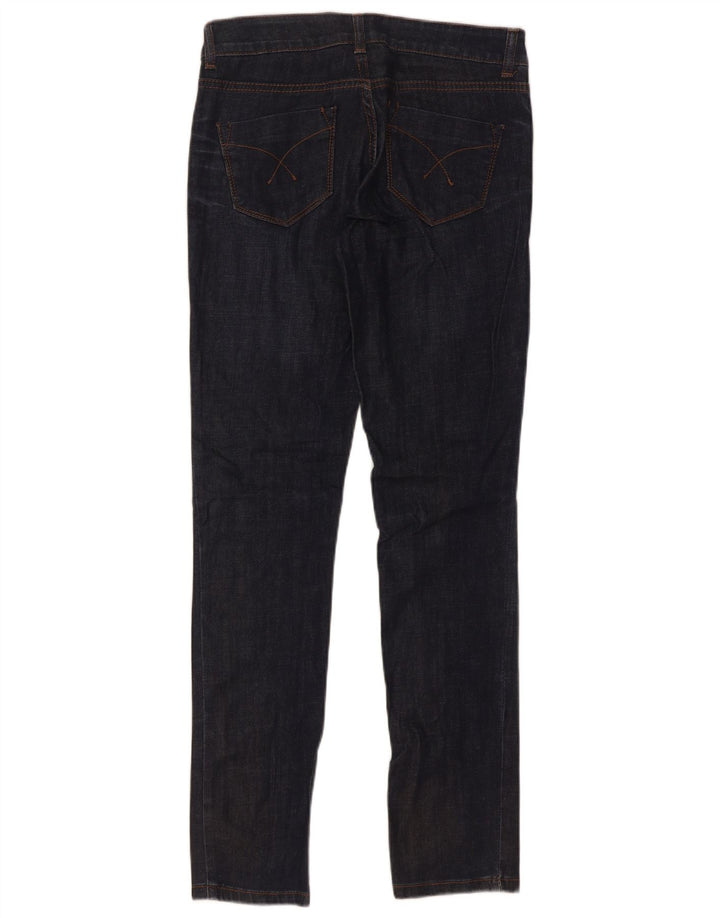 Topshop Womens Baxter Slim Jeans W25 L30 Navy Blue Cotton