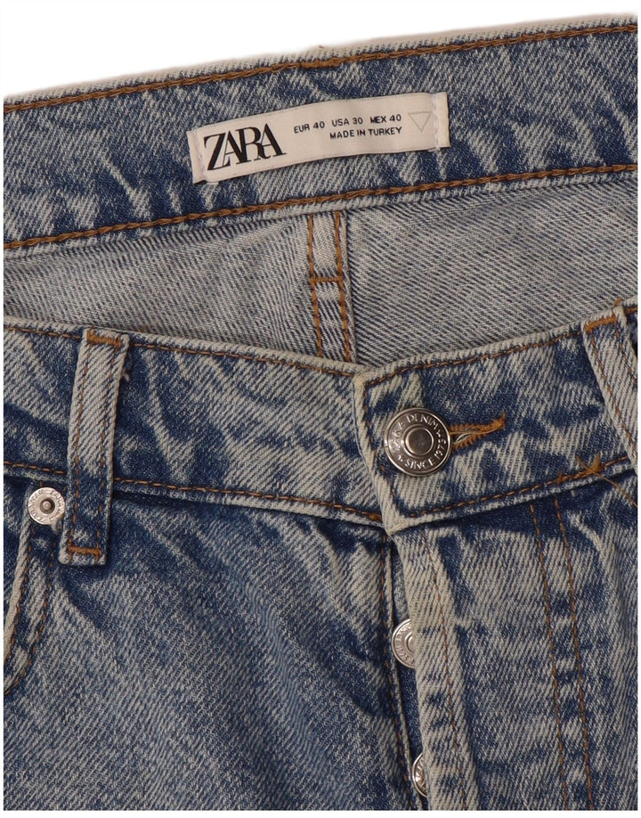 ZARA Herren verkürzte Jeans EU 40 Mittel W30 L25 Blau