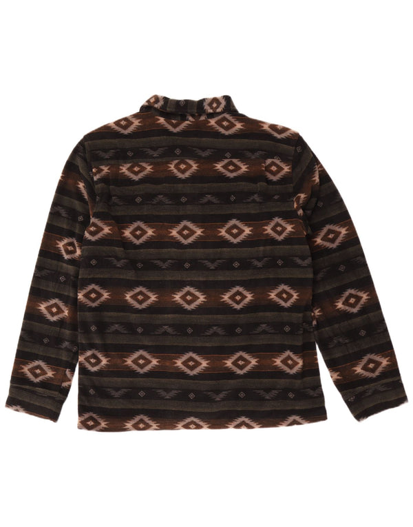 Camisa de lã masculina Hurley média multicolorida Fair Isle poliéster