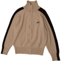 Puma Herren-Strickjacke, groß, Beige, Farbblock