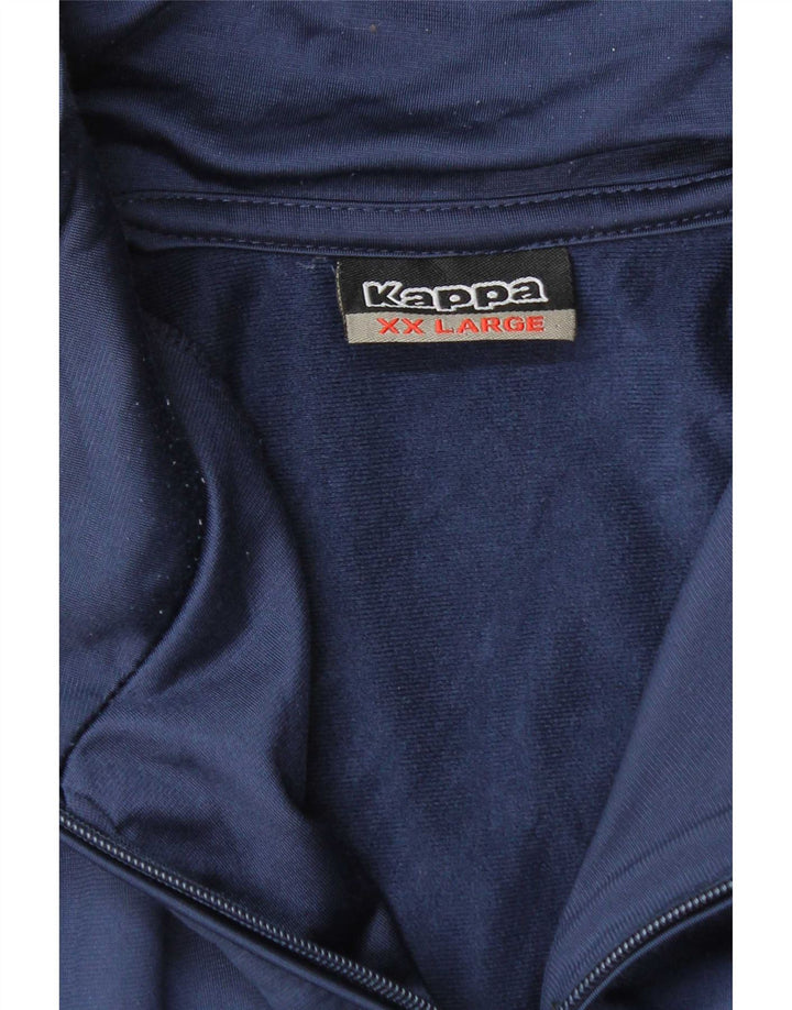Fato de treino completo masculino Kappa 2XL poliéster azul marinho