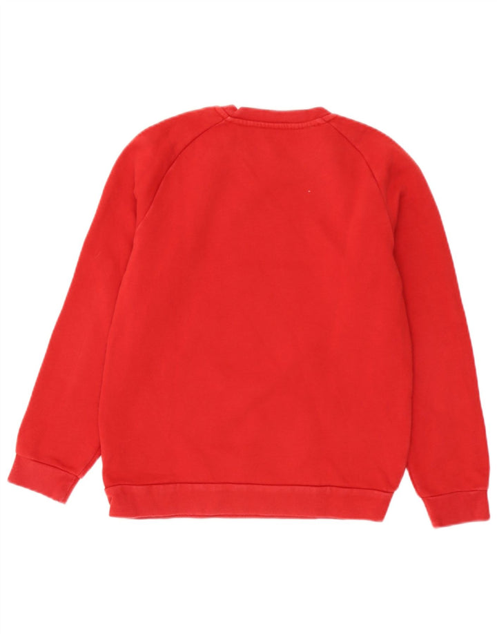 Adidas Boys Sweatshirt Jumper 11-12 Years Red Cotton