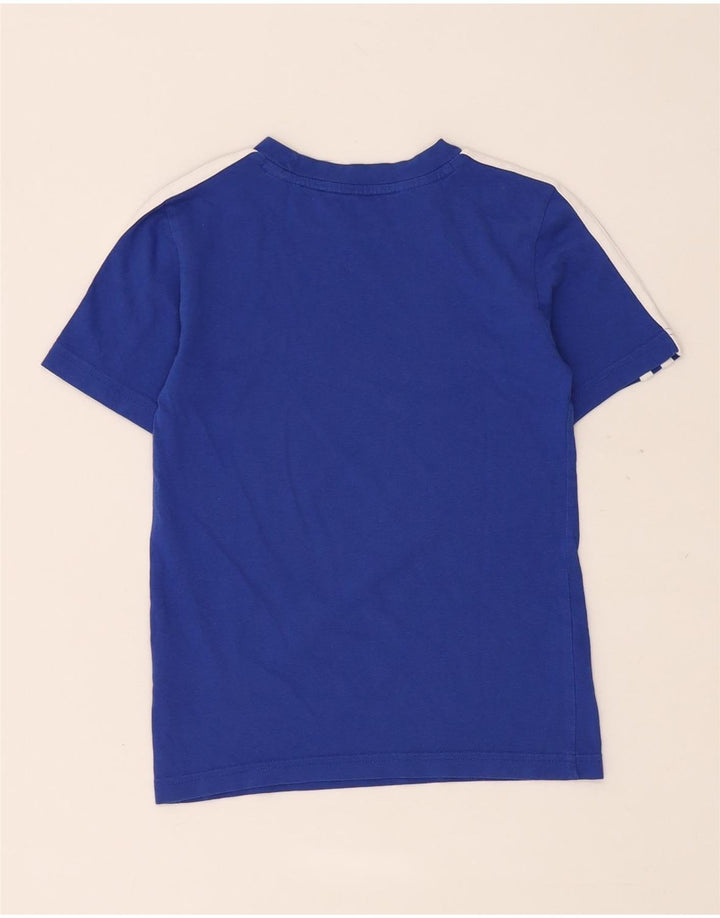 Adidas drenge T-shirt top 7-8 år blå bomuld