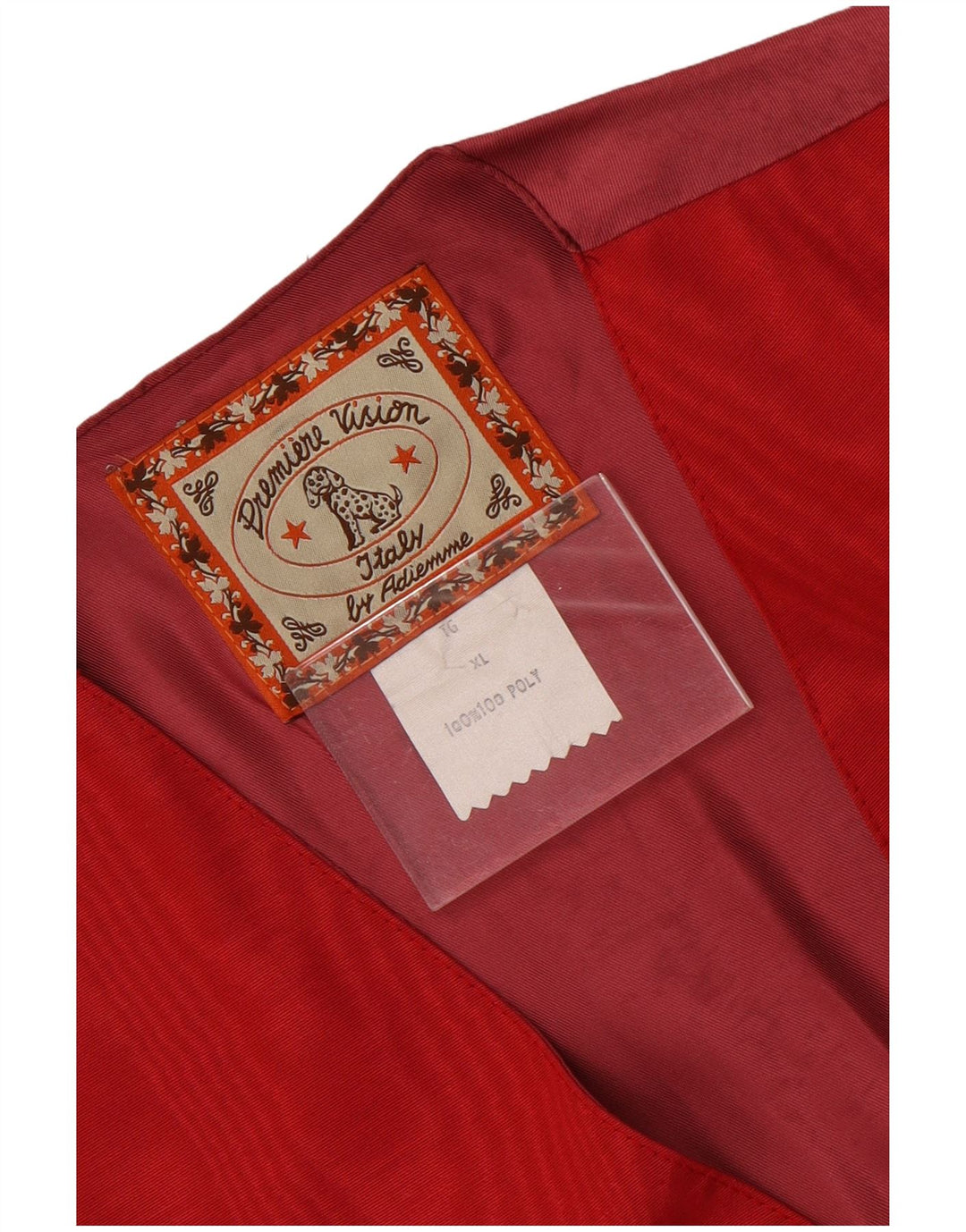 Gilet vintage da uomo XL rosso in poliammide