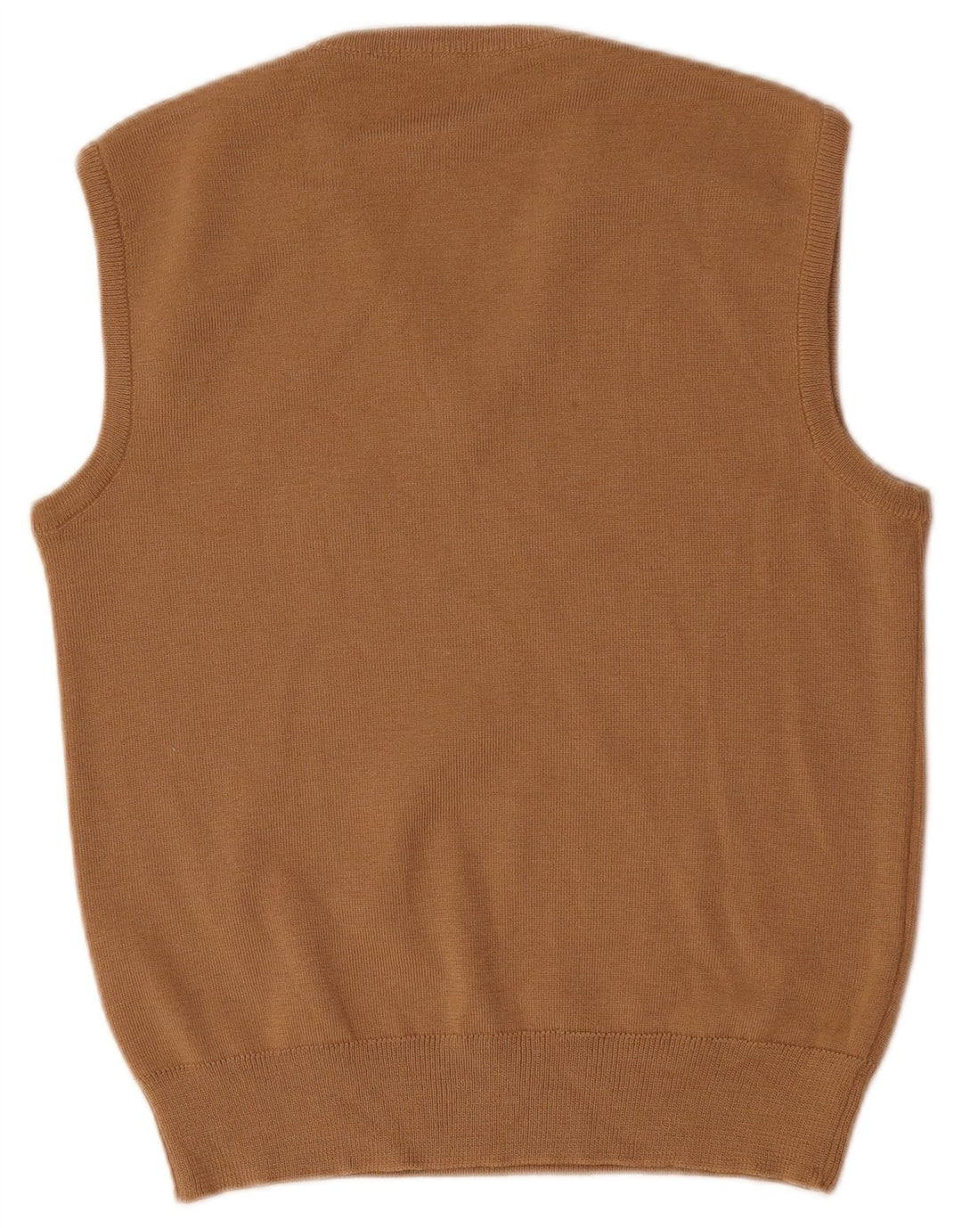 Vintage Mens Vest Tank Top IT 48 Medium Beige Wool