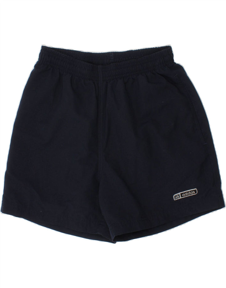 ADIDAS Boys Sport Shorts 11-12 Years  Navy Blue Polyester Vintage Adidas and Second-Hand Adidas from Messina Hembry 