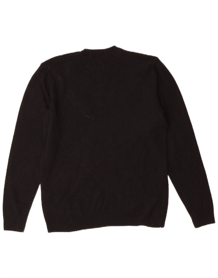 Levi's Mens Standard Crew Neck Jumper Sweater Medium Black Wool