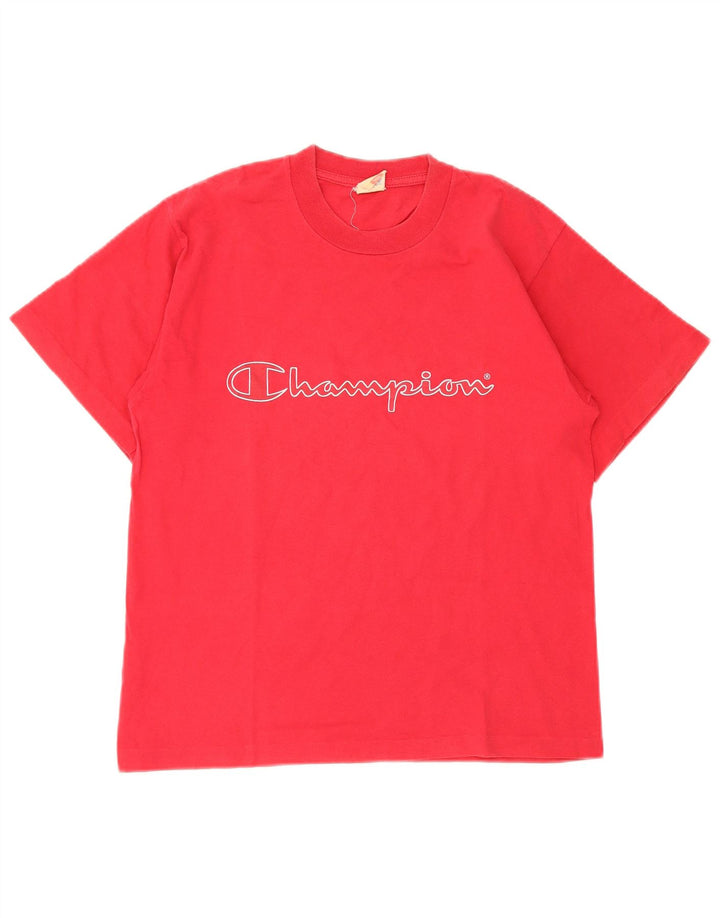 Męski T-shirt Champion z grafiką, mały, czerwony