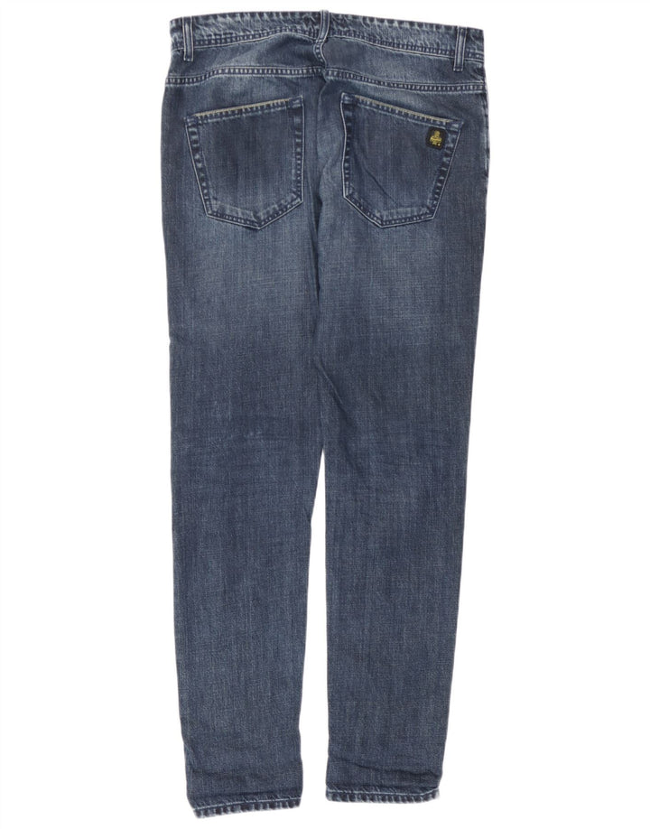 Refrigiwear Mens Slim Jeans W34 L30 Navy Blue Cotton