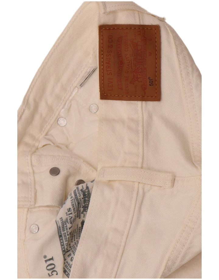 Levi's Womens 501 Straight Jeans W26 L26 White