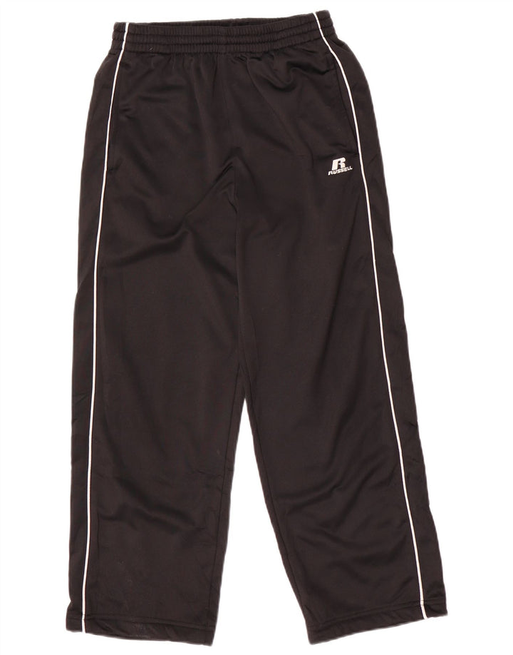 Russell Athletic Boys Tracksuit Trousers 10-11 Years Black Polyester