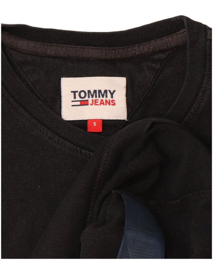 Tommy Hilfiger Herre T-Shirt Top Lille Sort Bomuld