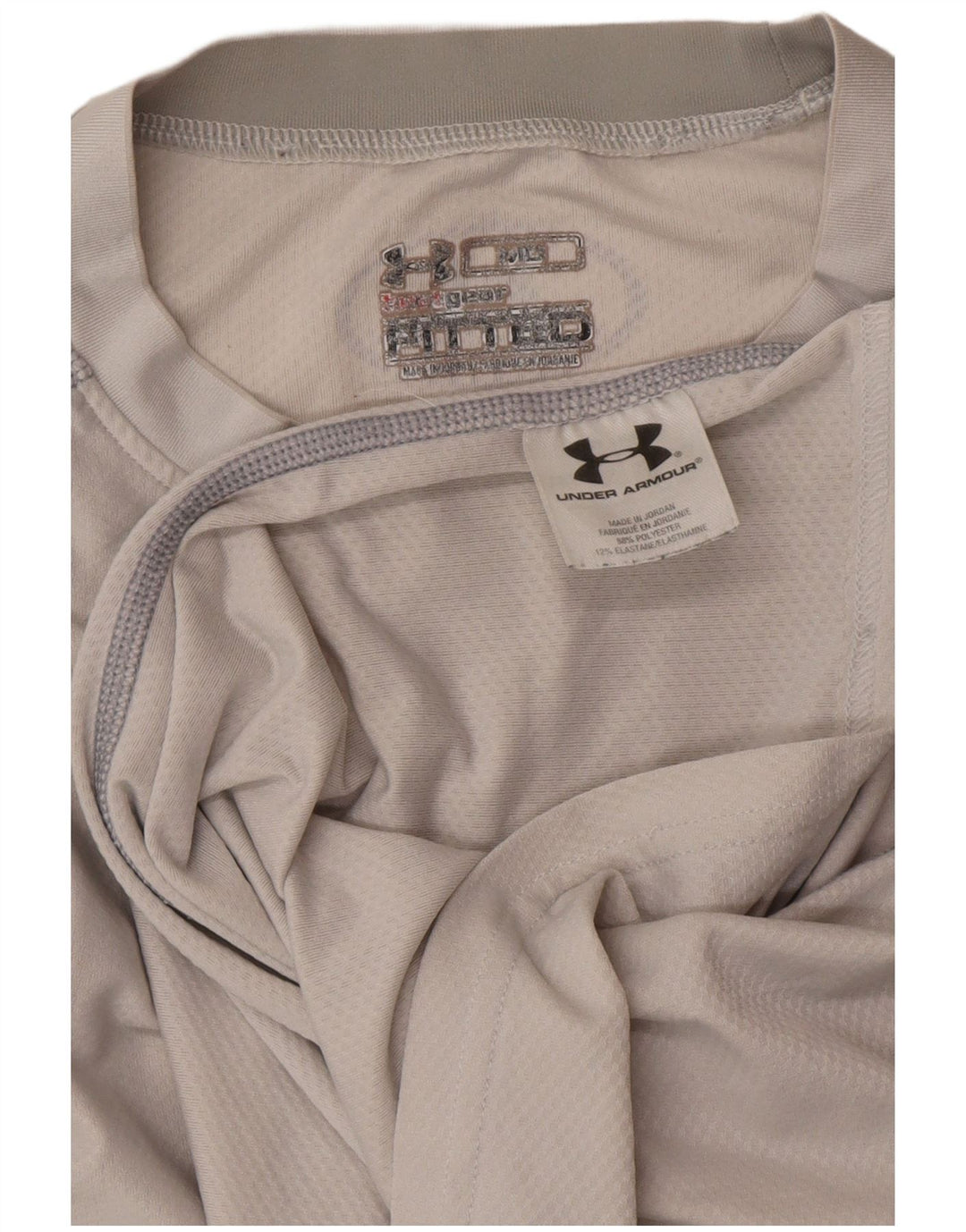 UNDER ARMOUR Mens T-Shirt Top Medium White Polyester