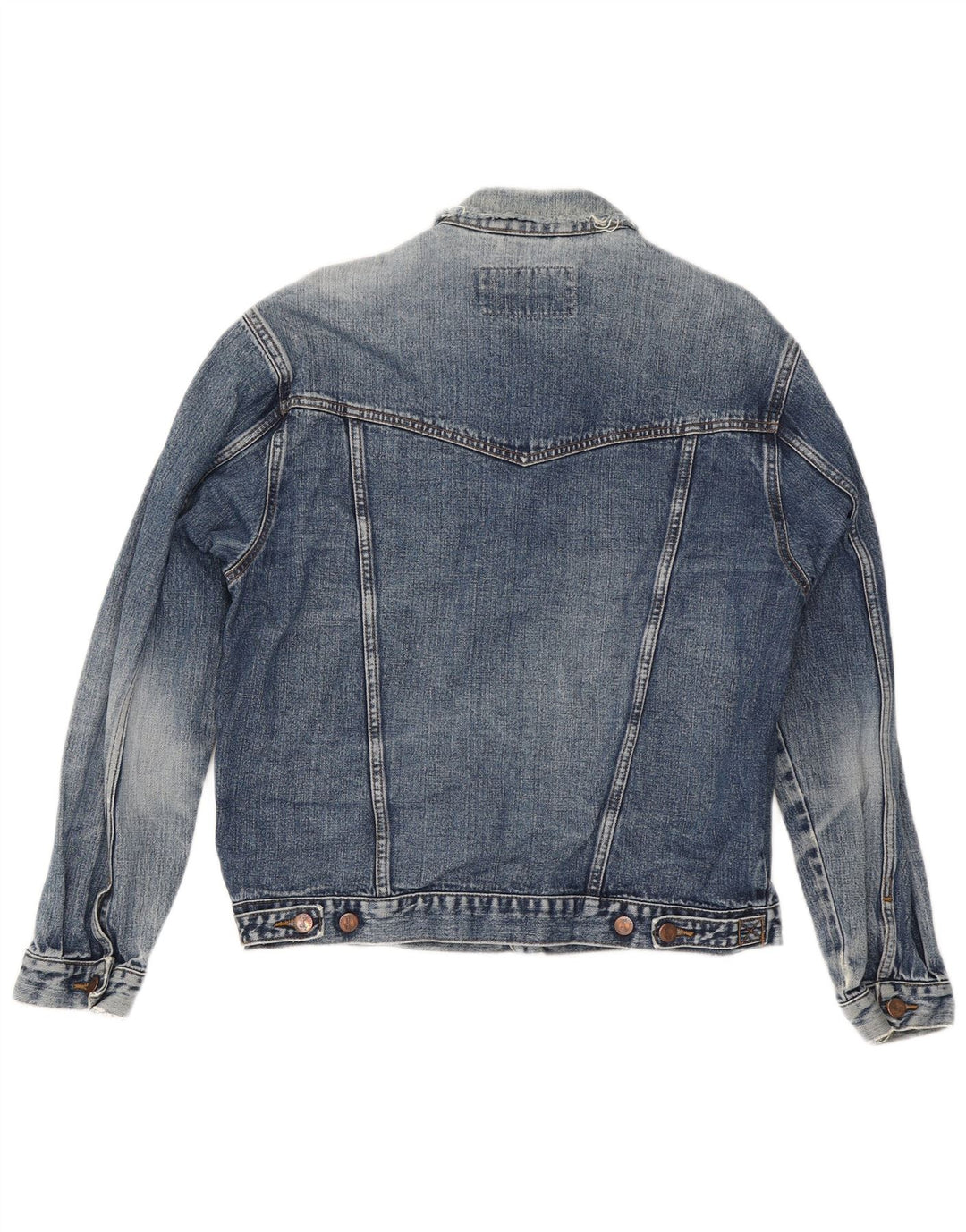 Wrangler Dame denimjakke UK 16 Stor Blå Bomuld