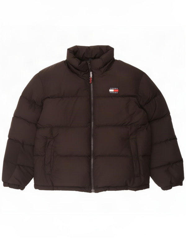Tommy Hilfiger Mens Padded Jacket UK 40 Large Black Polyester