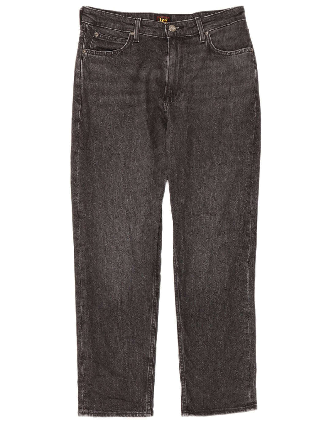 Lee Womens Carol Straight Jeans W29 L26 Grey Cotton