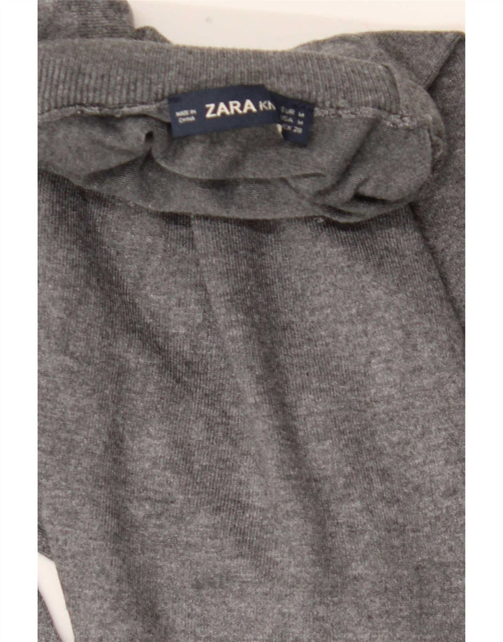 Zara Pull col roulé pour femme UK 12 Gris moyen