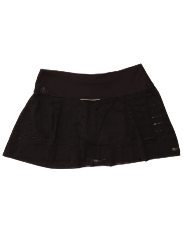 Adidas Womens Tennis Skirt UK 14 Medium Black Polyester