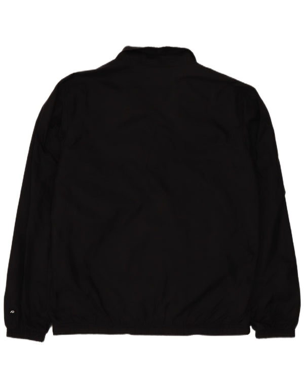 Nike Mens Tracksuit Top Jacket UK 38/40 Médio Preto Colourblock Nylon