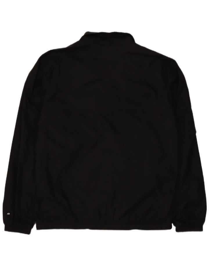 Nike Mens Tracksuit Top Jacket UK 38/40 Medium Black Colourblock Nylon