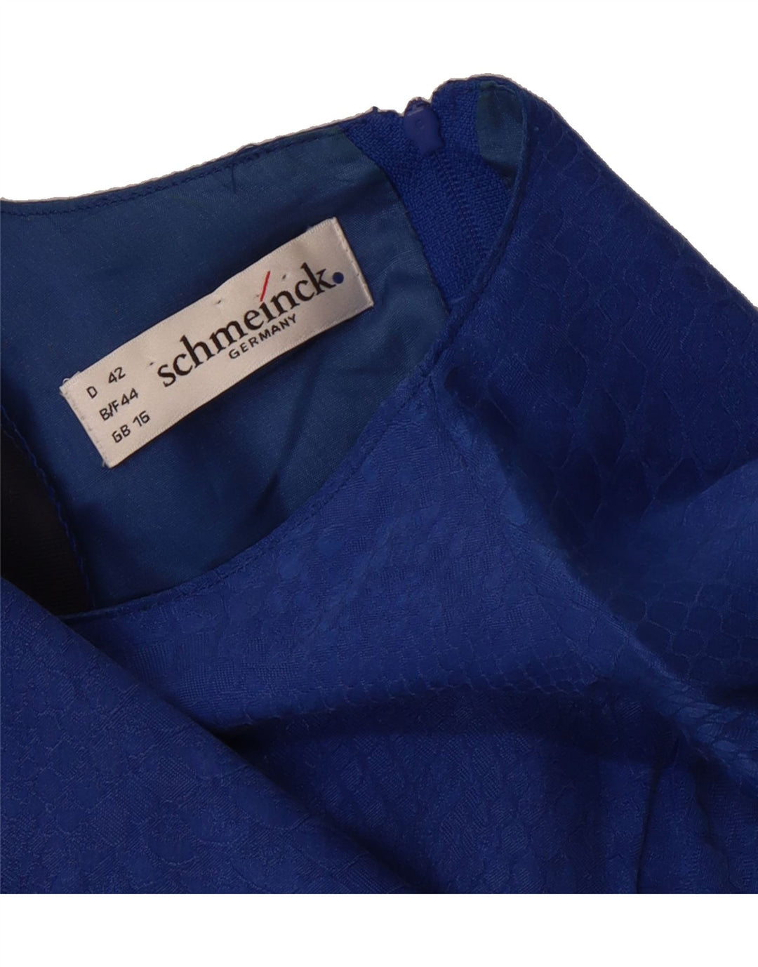 SCHMEINCK  Womens Sheath Dress UK 16 Large Blue Vintage Schmeinck and Second-Hand Schmeinck from Messina Hembry 