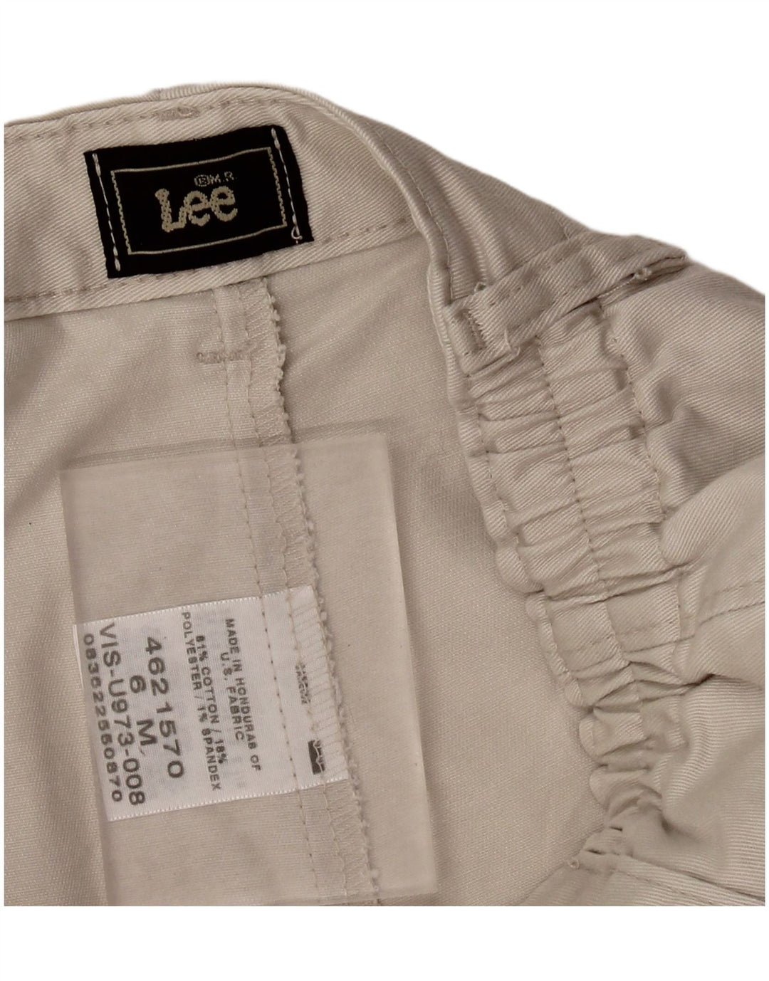 LEE Womens Pegged Chino Shorts US 6 Medium W26  Grey Cotton