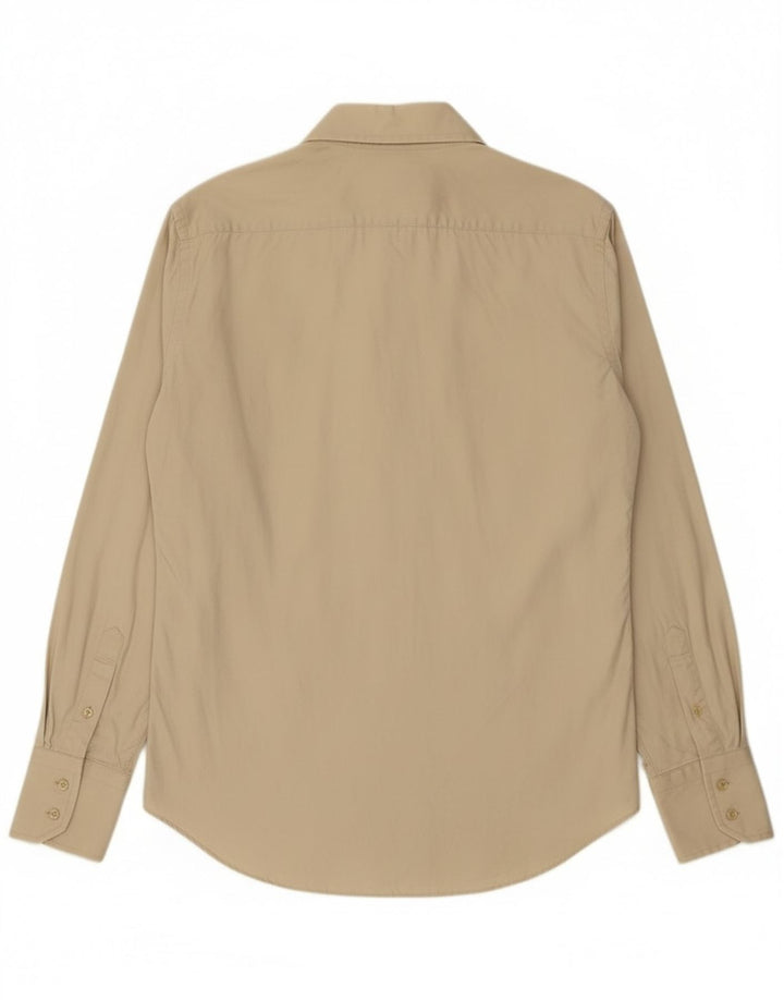 Zara Mens Shirt XL Beige Cotton