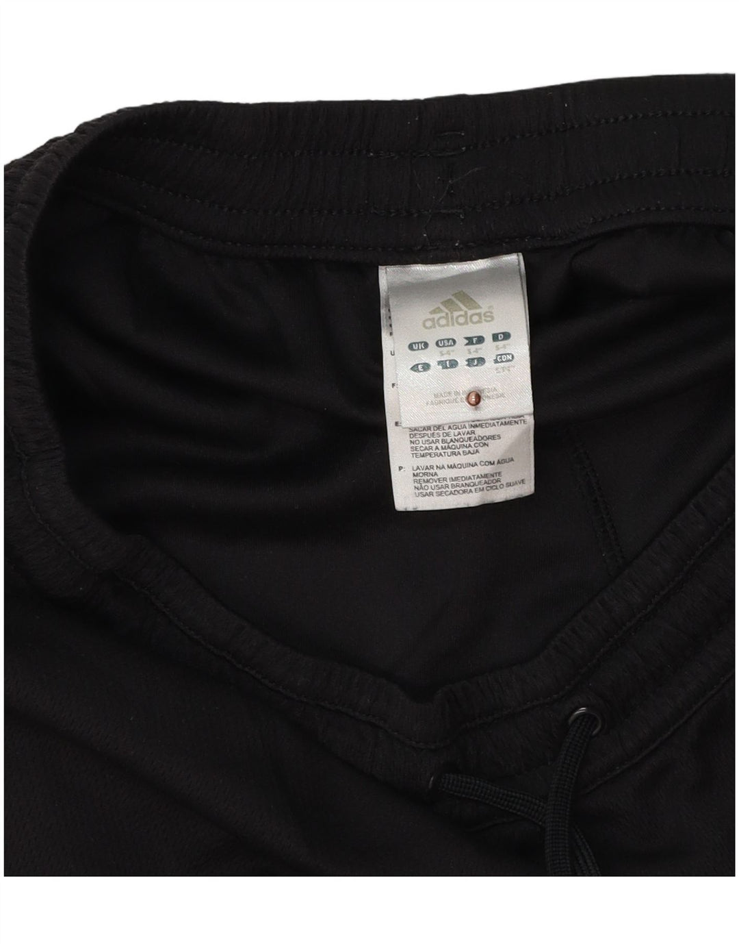 ADIDAS Womens Sport Shorts UK 10 Small Black Polyester
