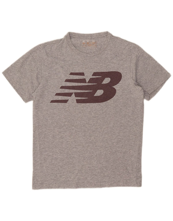 New Balance Mens Graphic T-Shirt Top Small Grey