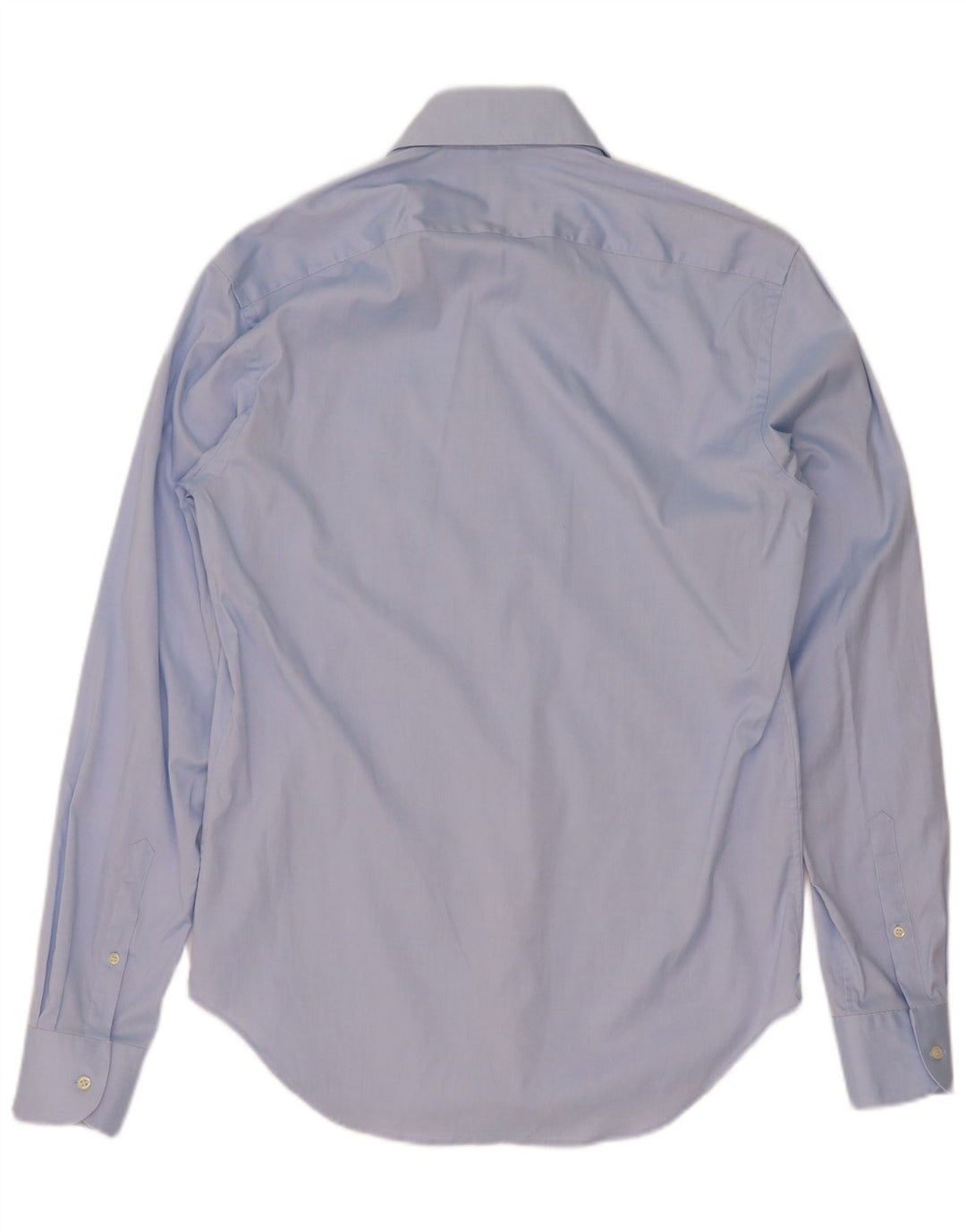 Boggi Mens Custom Fit Shirt Size 39 Medium Blue Cotton