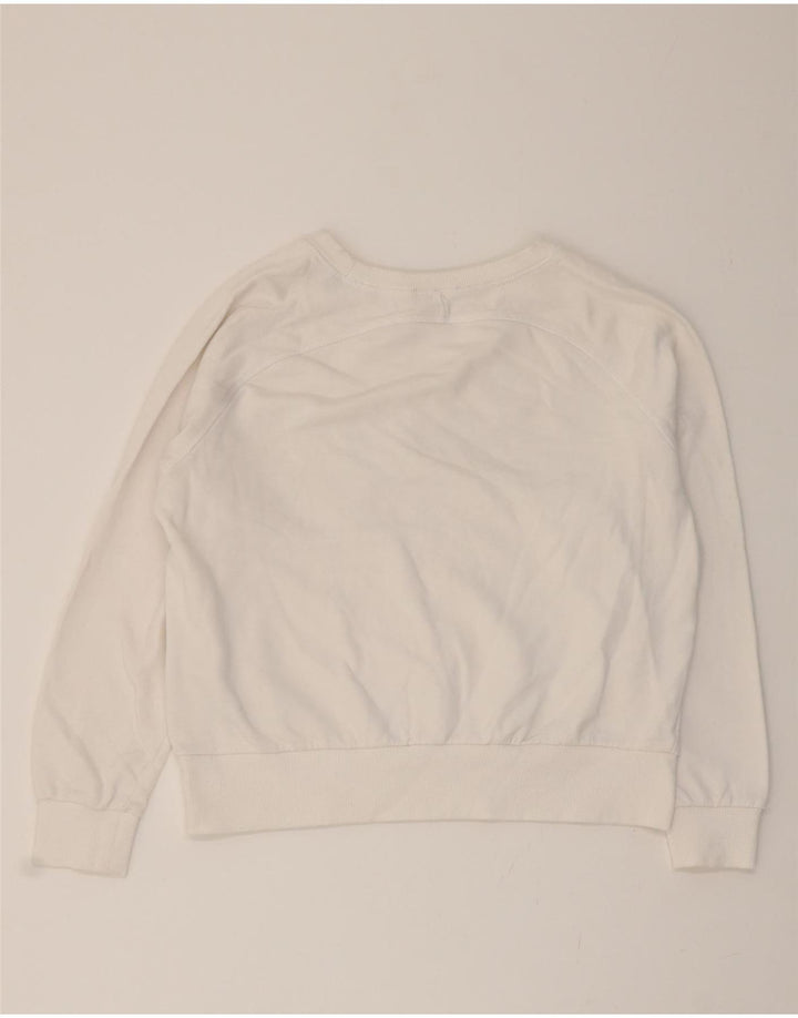 DIESEL Womens Graphic Sweatshirt Jumper UK 14 Large White Cotton Vintage Diesel and Second-Hand Diesel from Messina Hembry 