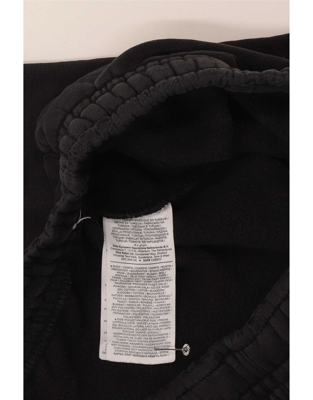 Nike Womens Graphic Cargo Tracksuit Trousers Joggers UK 14 Medium Black