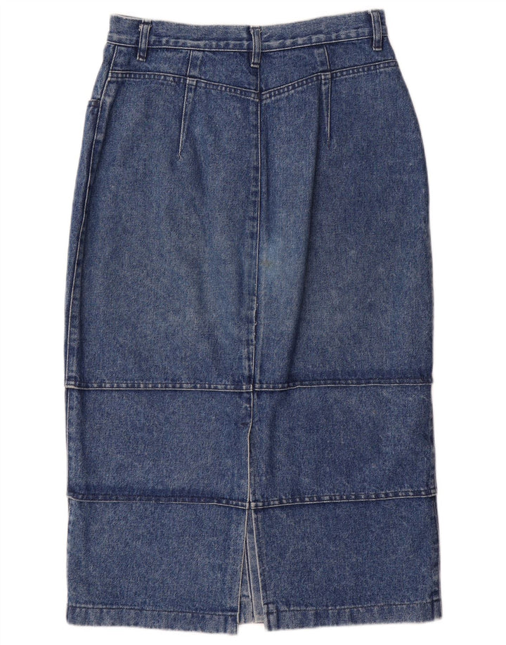 POP 84 Womens Denim Skirt IT 46 Large W28  Blue Cotton