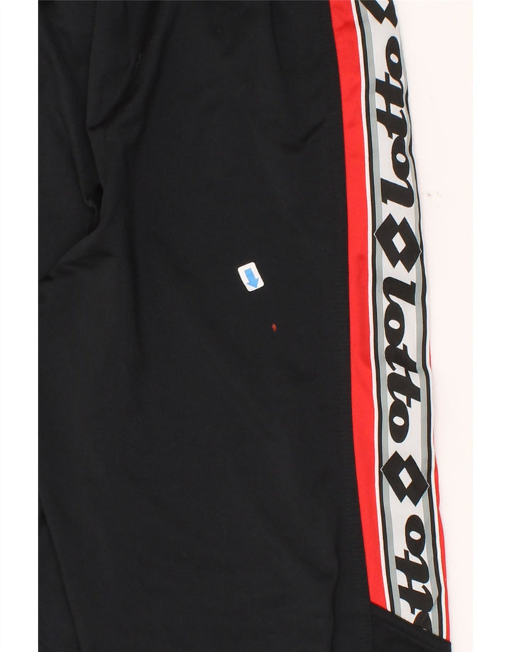 LOTTO Mens Graphic Tracksuit Trousers UK 40/42 Medium  Black Polyester Vintage Lotto and Second-Hand Lotto from Messina Hembry 