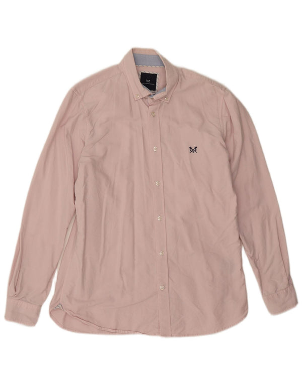Besætningstøj Herre Slim Fit skjorte Medium Pink Bomuld