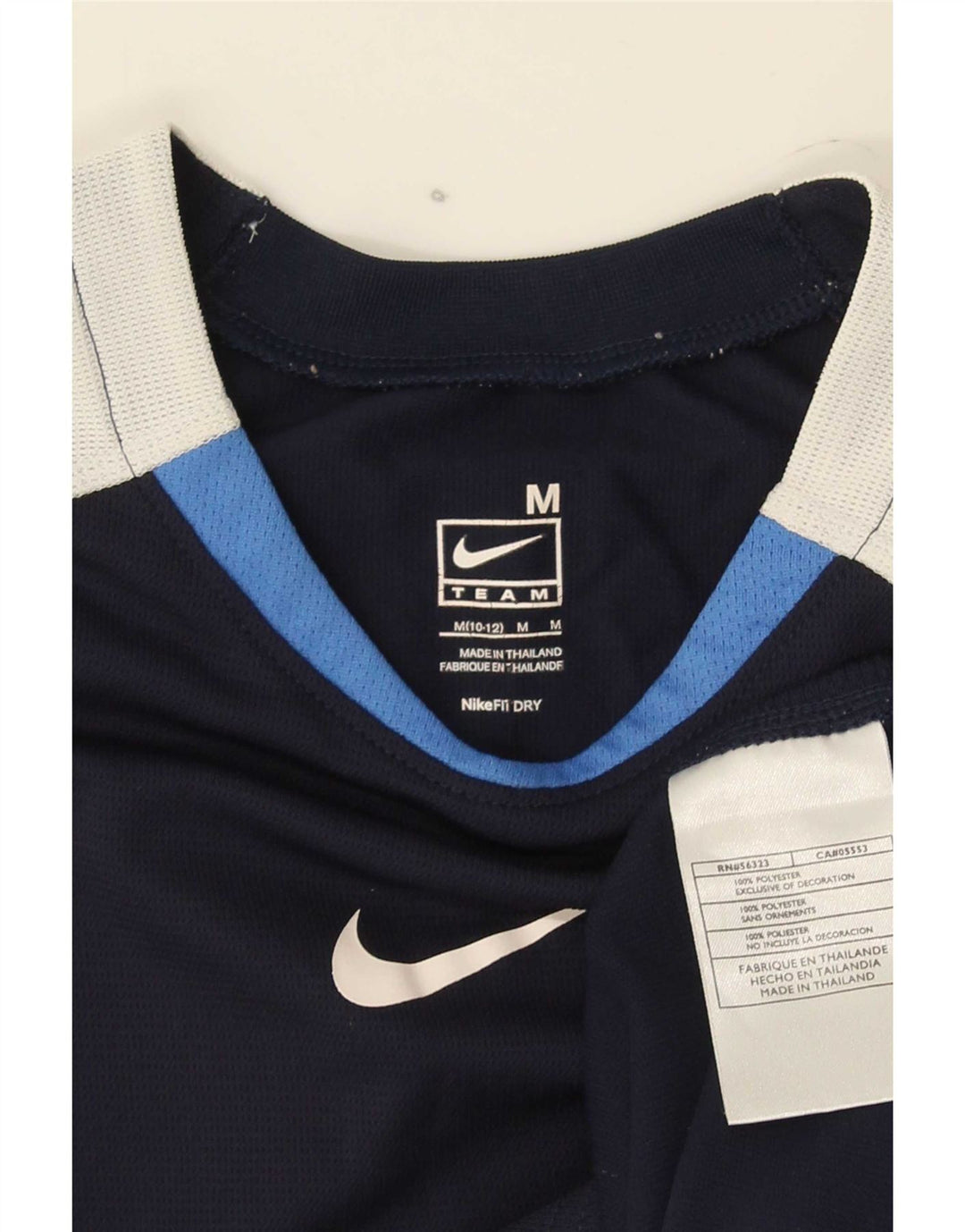 Nike Boys Graphic Vest Top 10-11 Years Medium Navy Blue Colourblock