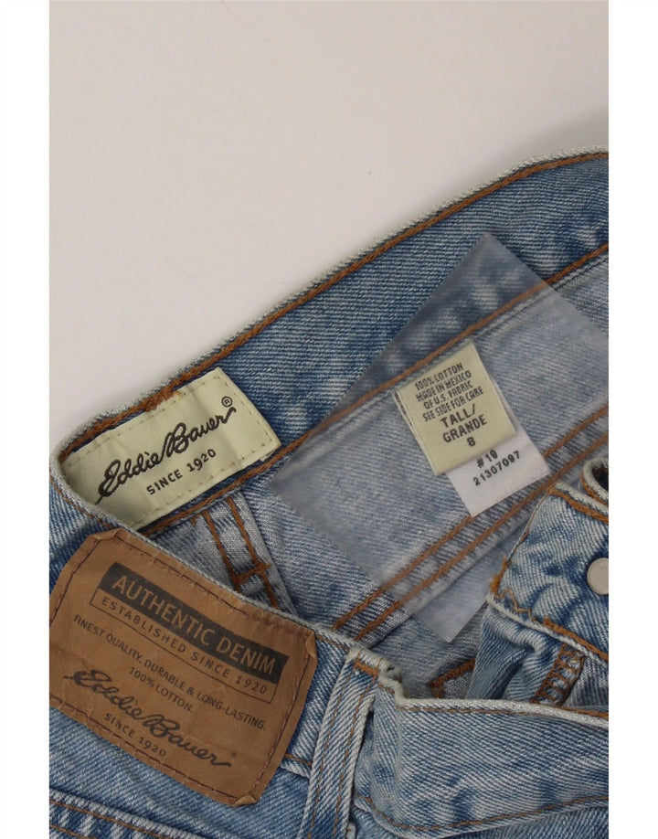 EDDIE BAUER Womens Tapered Jeans US 8 Medium W28 L33 Blue Cotton