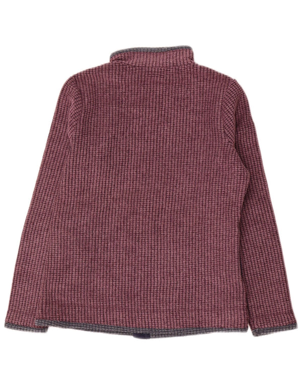 Giacca in pile oversize da donna Weird Fish UK 10 Small Bordeaux Poliestere