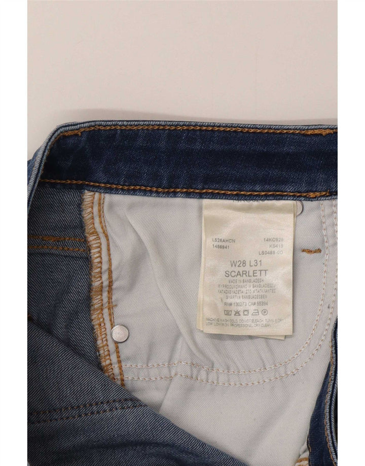 Lee Womens Skinny Jeans W28 L28 Blue Cotton