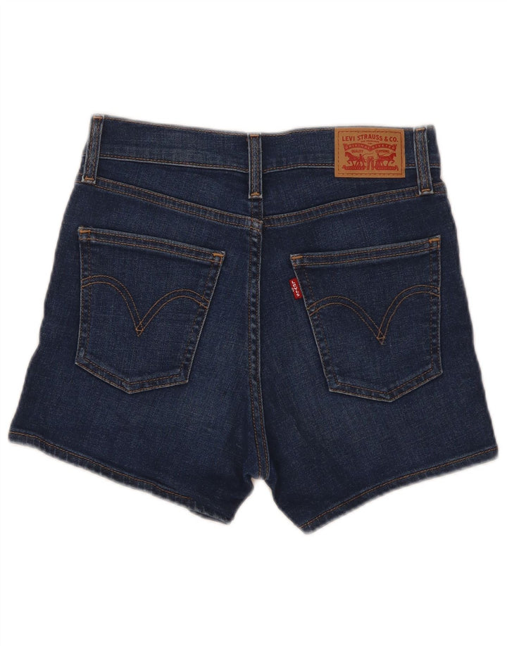 Levi's Womens Denim Shorts W25 XS Navy Blue Cotton