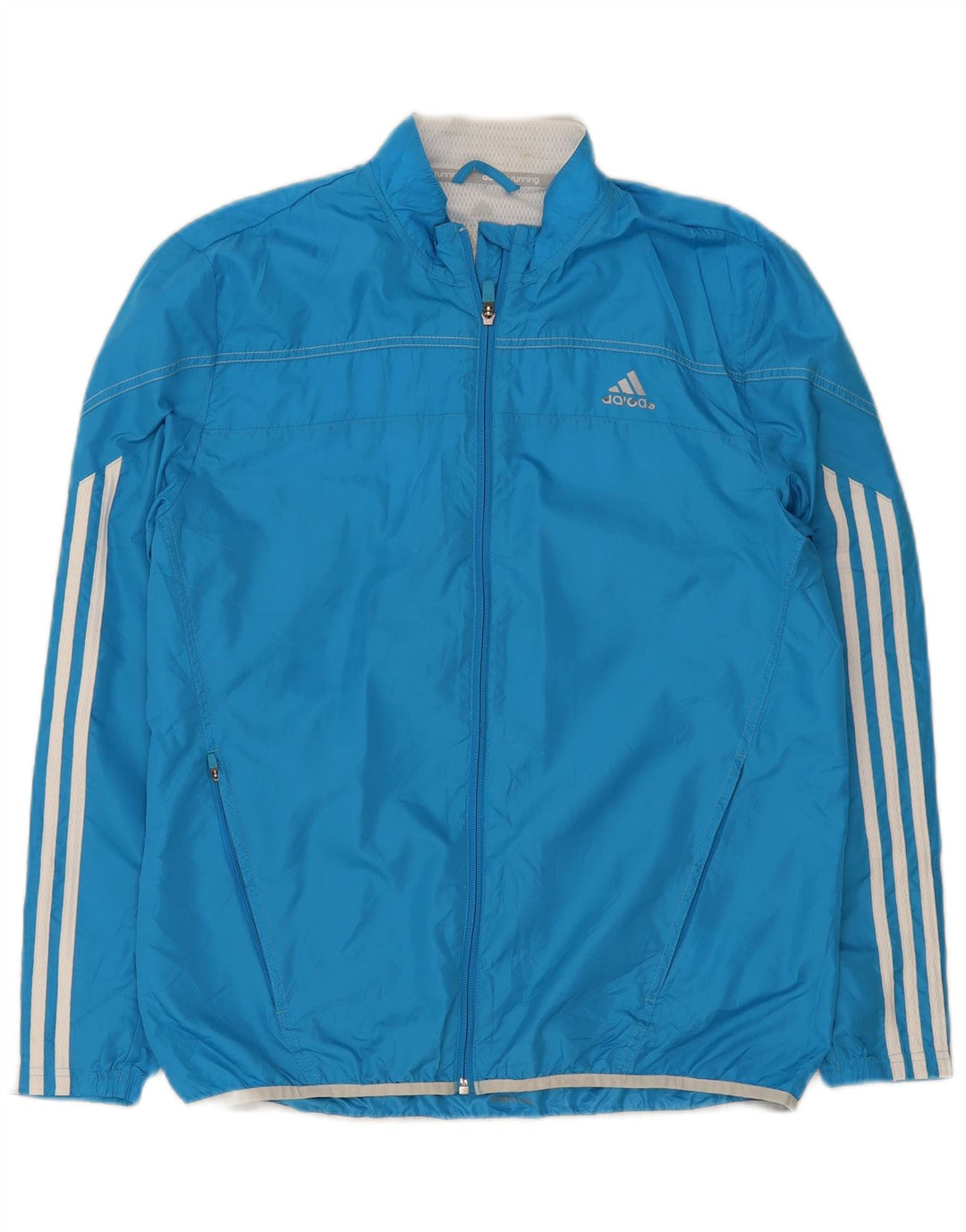 Adidas Mens Tracksuit Top Jacket Medium Blue Polyester