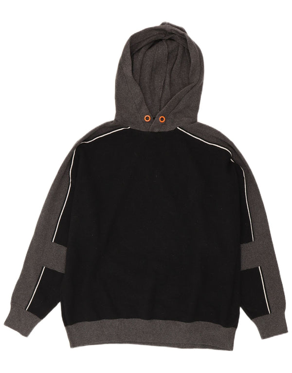 Zara Pull à capuche pour homme XL Noir Colorblock