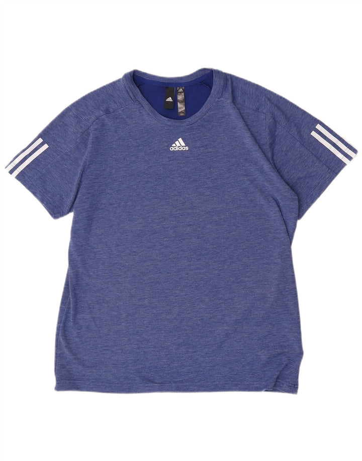T-shirt da uomo Adidas Top grande blu in poliestere
