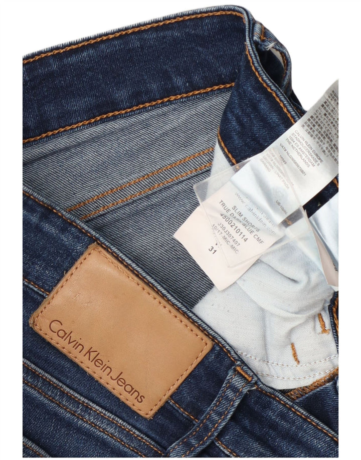 Calvin Klein Mens Denim Shorts W31 Medium Blue Cotton
