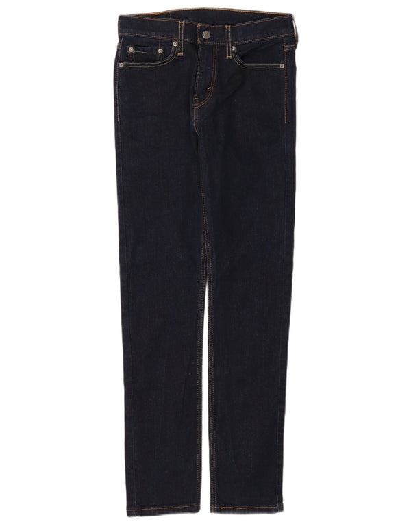 Levi's Mens 510 Skinny Jeans W28 L32 Navy Blue Cotton