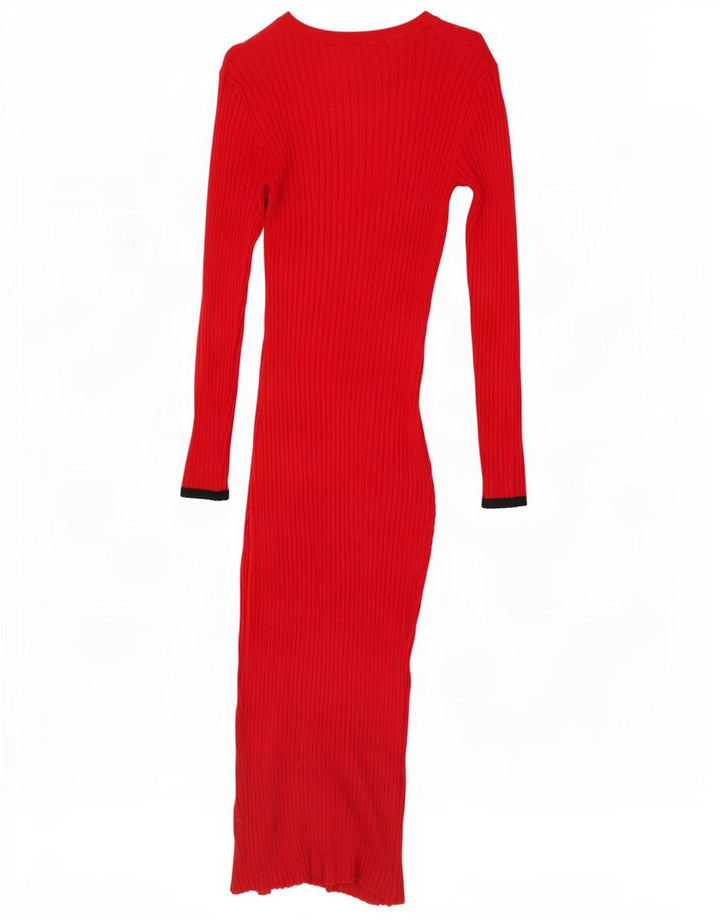 Oasis Womens Maxi Jumper Dress UK 8 Small Red