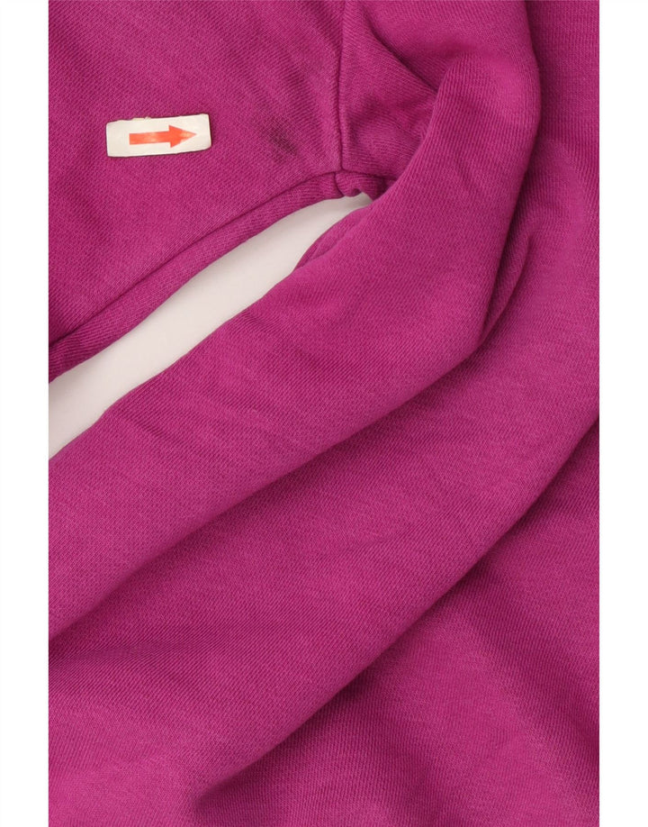 Nike Dame Oversized Sweatshirt Jumper UK 10 Small Pink Bomuld