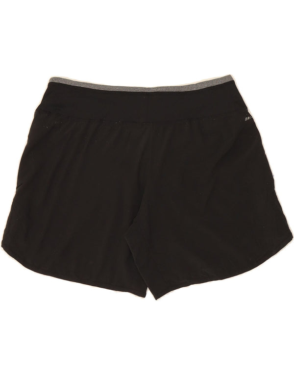 Pantaloncini sportivi NIKE Dri Fit da donna UK 14 medio nero poliestere