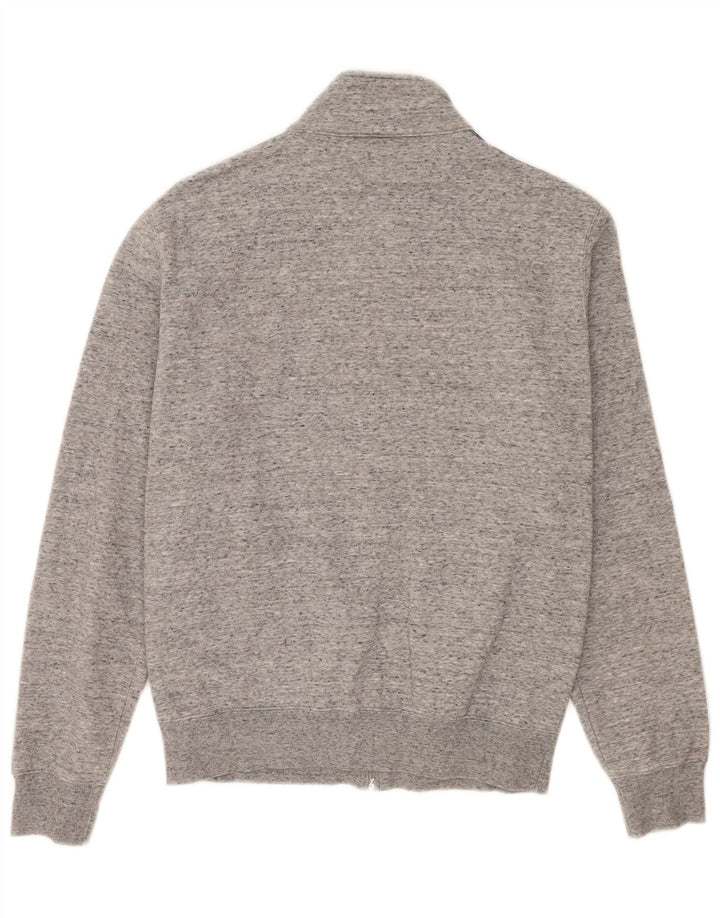 Champion Mens Graphic Tracksuit Top Jacket Medium Grey Flecked Cotton