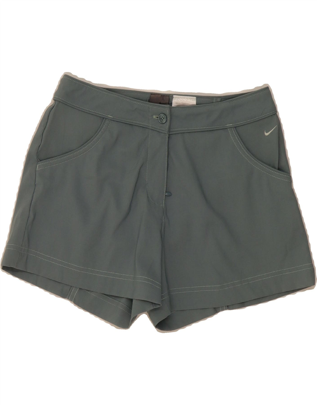 NIKE Womens Casual Shorts UK 12 Medium W30  Grey Polyester Vintage Nike and Second-Hand Nike from Messina Hembry 